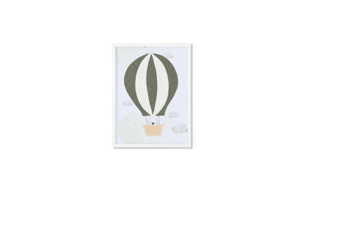 CUADRO LIENZO POLIESTER 30X1,8X40 GLOBO 3D KOALA